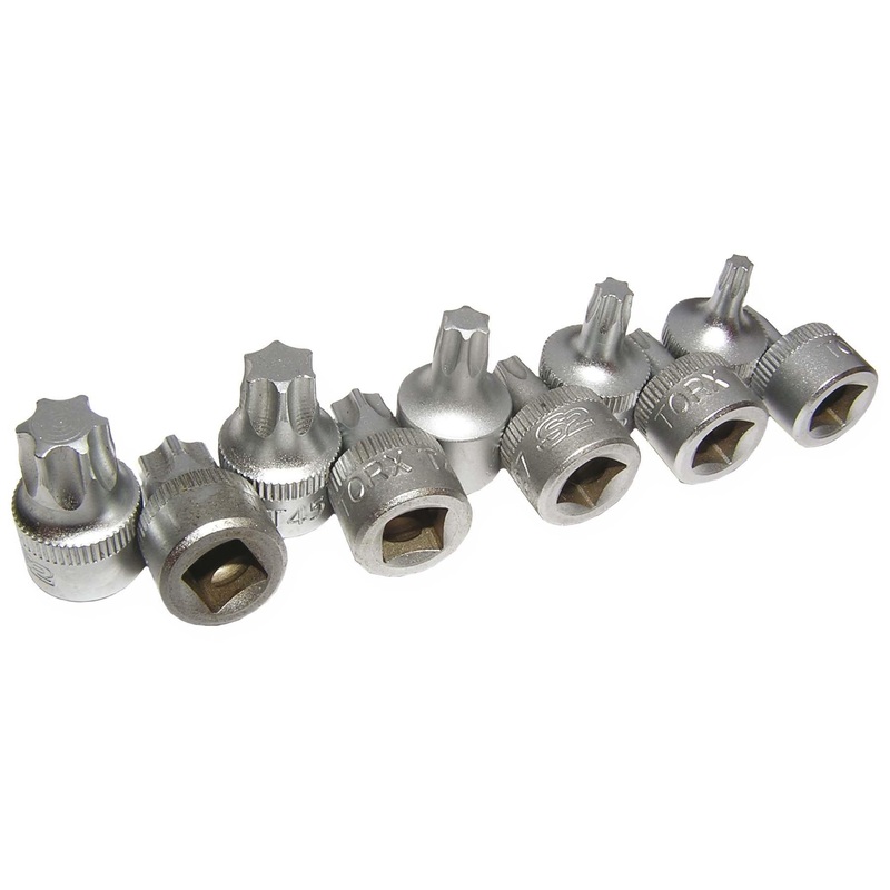 10PC 1/4"DR T10-T50 1/2 CUT TORX SET VIM-HCT1050