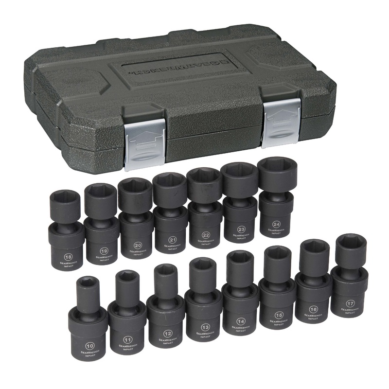 15 PC 1/2" DR METRIC FLEX/IMPACT SOCKET SET GW-84939N
