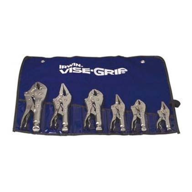 6 PC.FAST RELEASE LOCK PLIER SET W/CUP HOLDERS