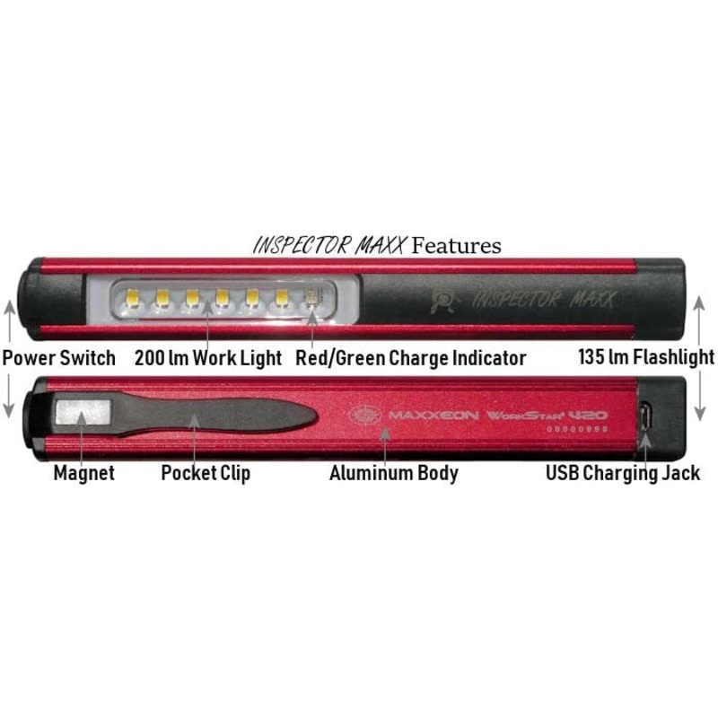 RECHARGEABLE WORK/PENLIGHT