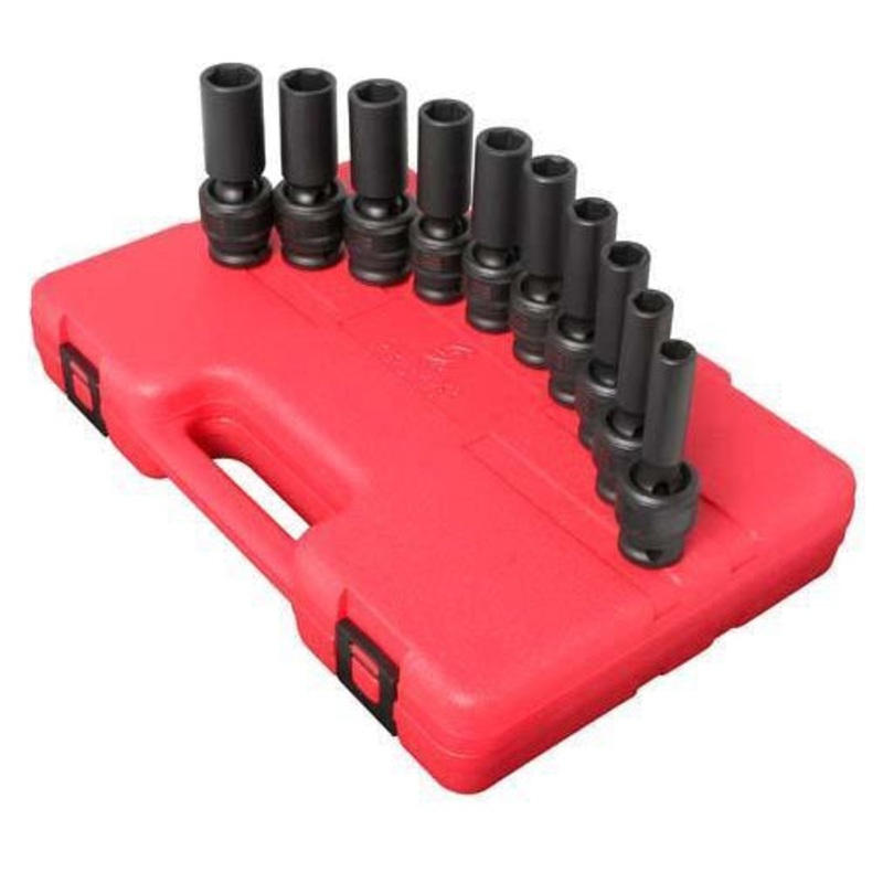 1/2" DR FLEX IMP SKT SET 10 PC METRIC SX-2658