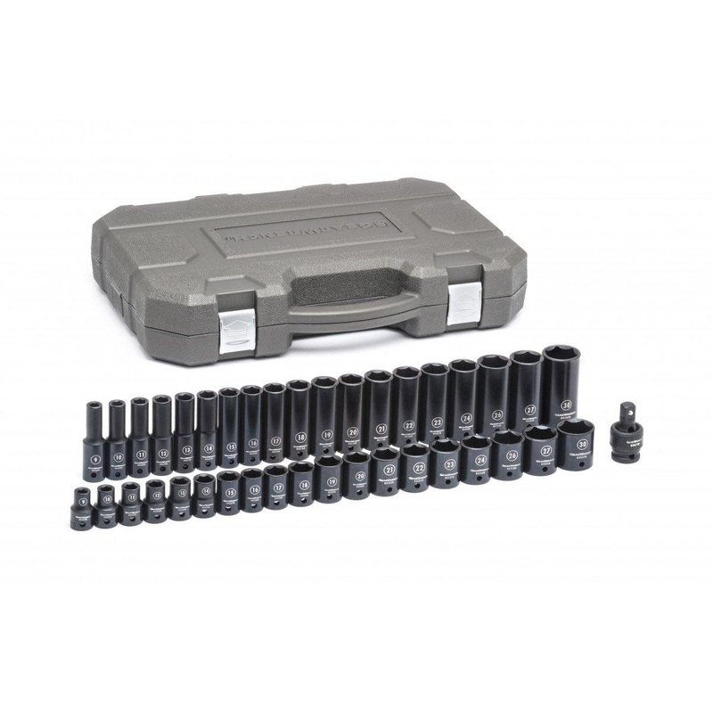 1/2" DR. METRIC IMPACT SOCKET SET STANDARD  & DEEP GW-84948N