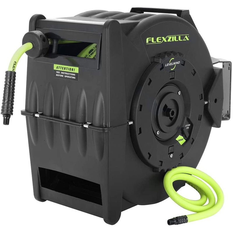 1/2" x 50'  AUTO-REWIND AIR HOSE REEL LG-L8335FZ