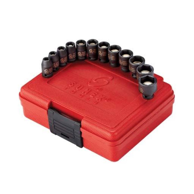 1/4" DRIVE MAGNETIC/METRIC IMPACT SOCKET SET SX-1822