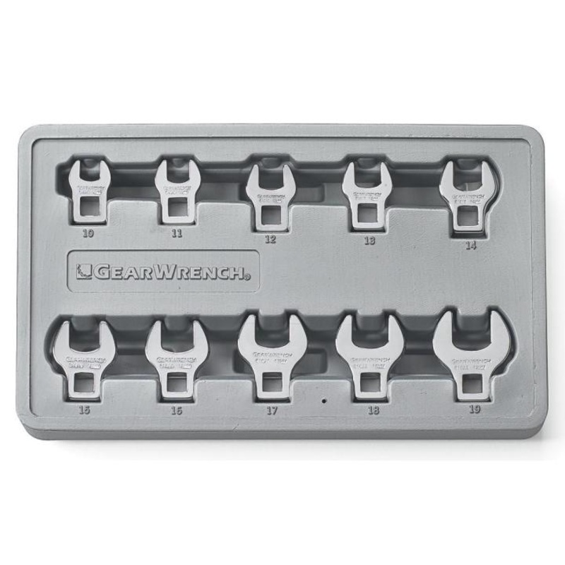 10 Piece 3/8" Drive Crowfoot Metric Wrench Set GW-81909
