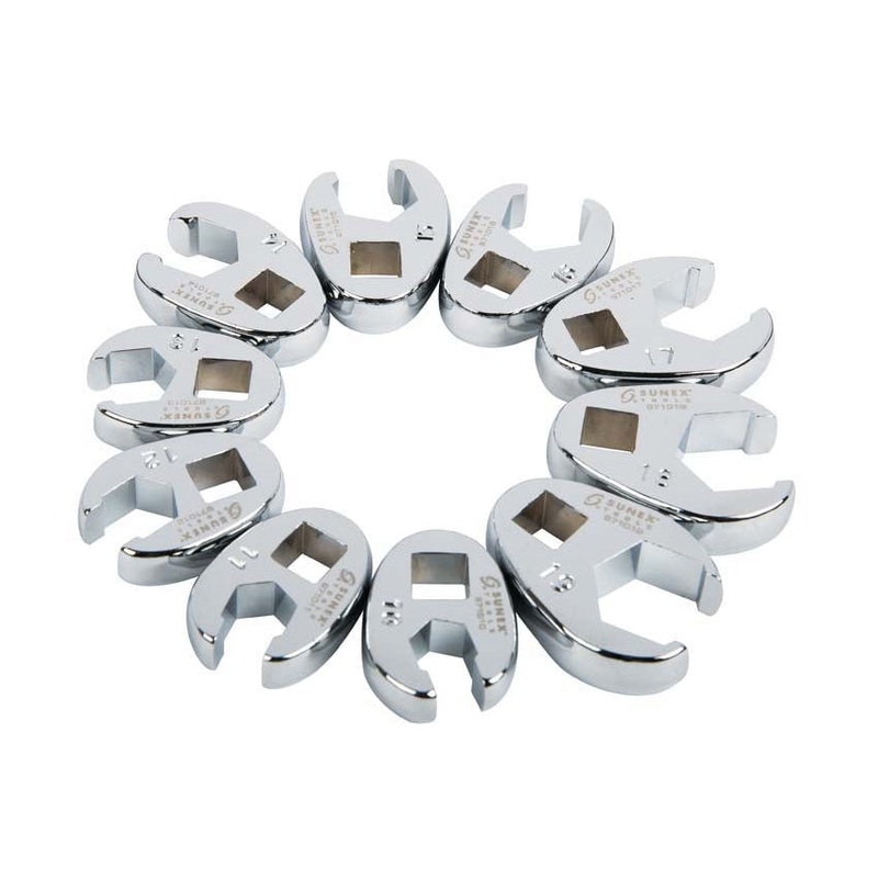10 PIECE 3/8" DRIVE METRIC CROWFOOT WRENCH SET SX-9710M