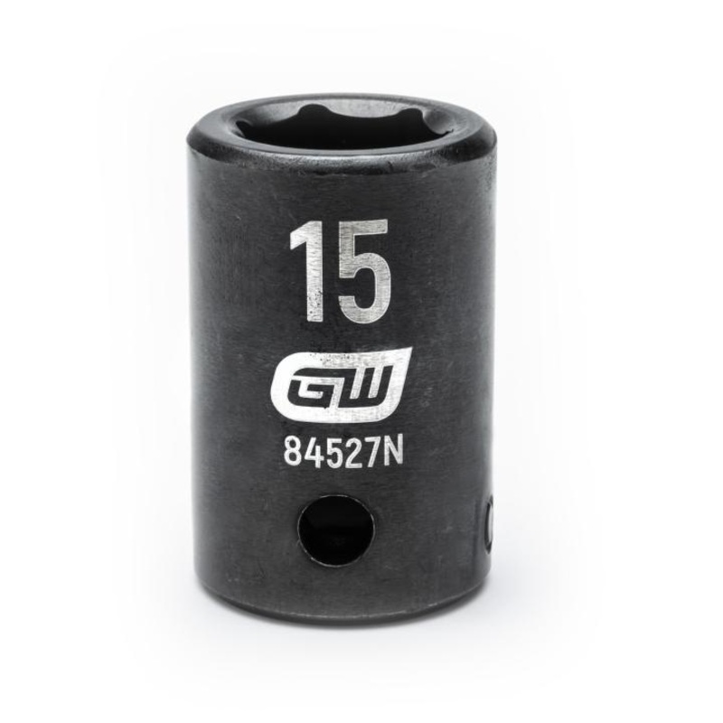 1/2"DRIVE 15MM STANDARD IMPACT SOCKET GW-84527N
