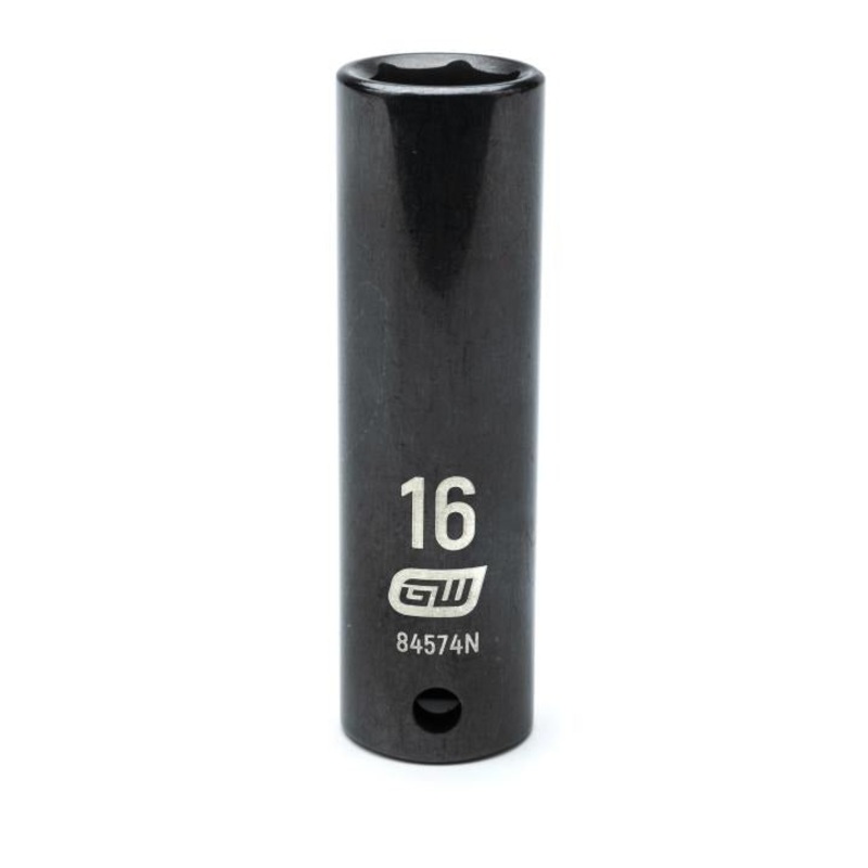 1/2"DRIVE 16MM DEEP IMPACT SOCKET GW-84574N