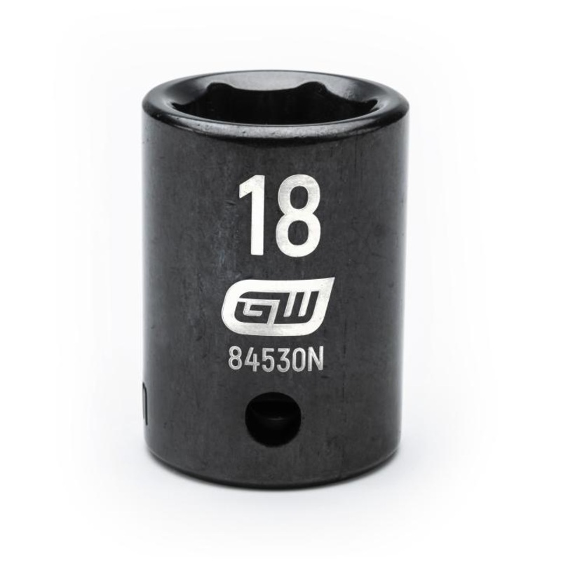 1/2"DRIVE 18MM STANDARD IMPACT SOCKET GW-84530N