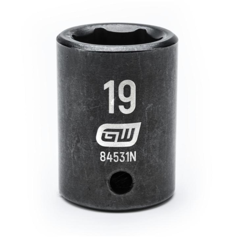 1/2"DRIVE 19MM STANDARD IMPACT SOCKET GW-84531N