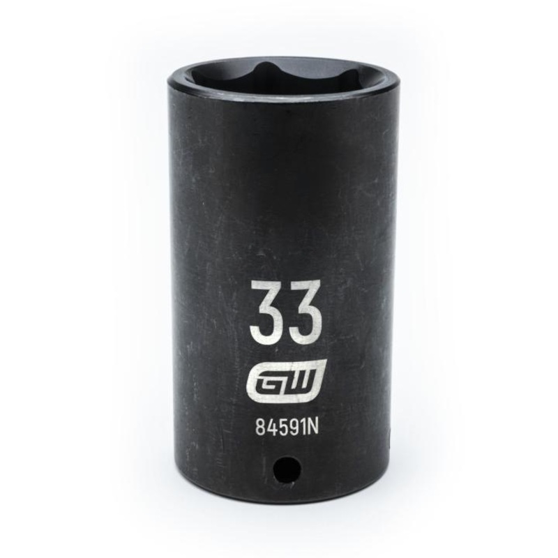 1/2"DRIVE 33MM DEEP IMPACT SOCKET GW-84591N