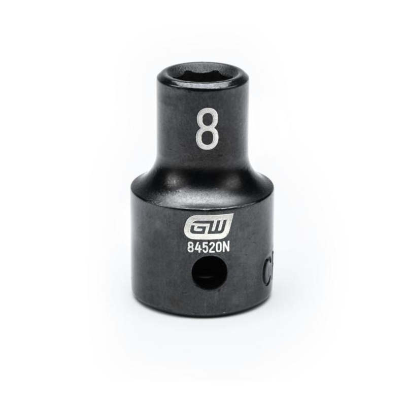 1/2"DRIVE 8MM STANDARD IMPACT SOCKET GW-84520N