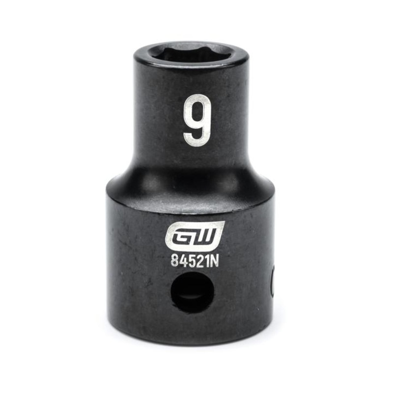 1/2"DRIVE 9MM STANDARD IMPACT SOCKET GW-84521N