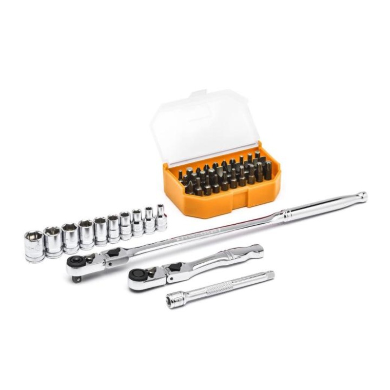 1/4DR LCK FLX HD RAT & BIT DRV SET 43 PC GW-81031