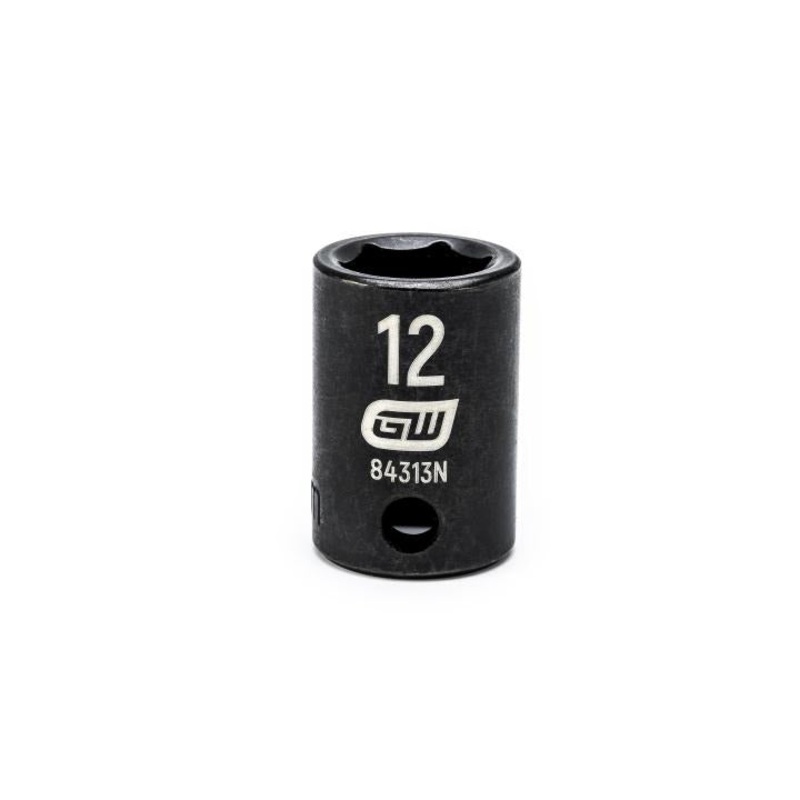 12MM IMPACT SOCKET, 3/8" DRIVE GW-84313N