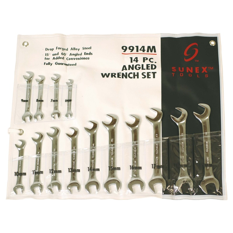 14 Piece METRIC ANGLED WRENCH SET SX-9914M