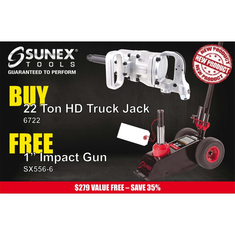 22T TRUCK JACK W/FREE IMP GUN (F.O.B.) SX-6722