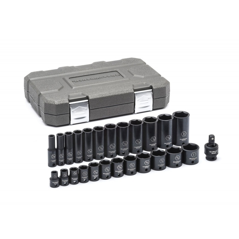 25 PIECE  3/8" DRIVE SAE IMPACT SOCKET SET