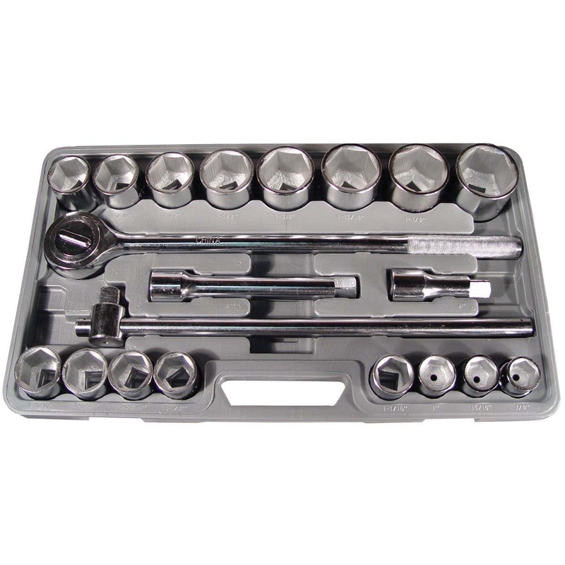 3/4" DRIVE  21 PIECE  SAE  SOCKET SET