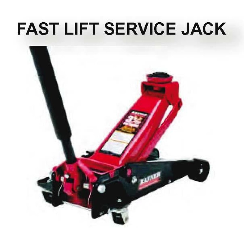 3.5 TON BANNER FLOOR JACK  FOB BLK-B6350
