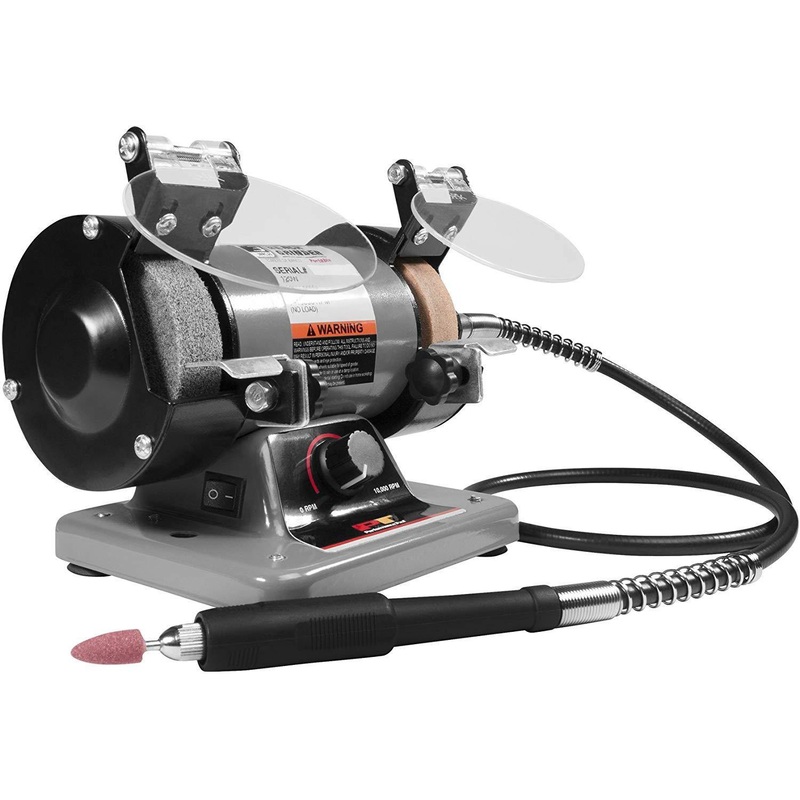 3" BENCH GRINDER WITH ROTARY TOOL