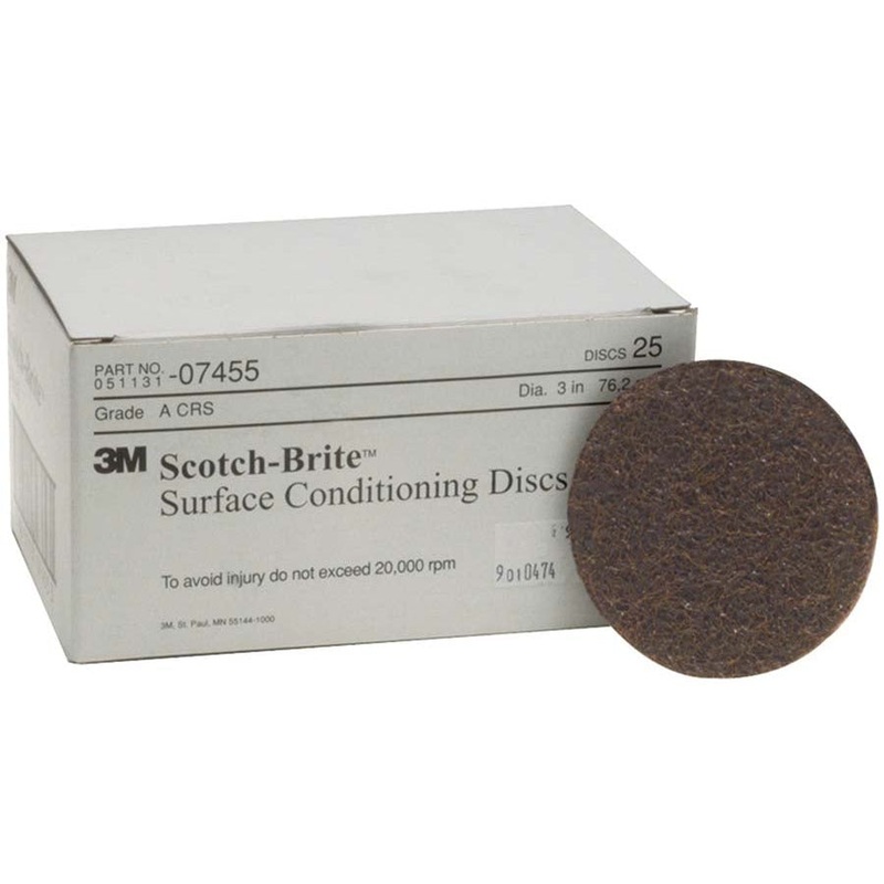 3" COARSE DISC STICK ON PKG.10 TM-7455