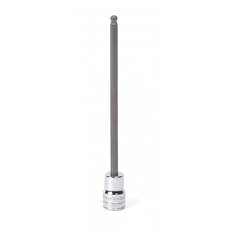 3 MM LONG BALL-END HEX BIT ON 3/8" DRIVE
