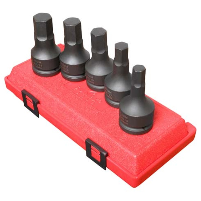 3/4" DR. METRIC/IMPACT HEX DRIVER SET