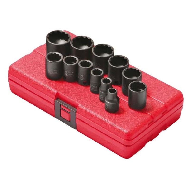 3/8 DR 12PT IMPACT SOCKET SET SAE