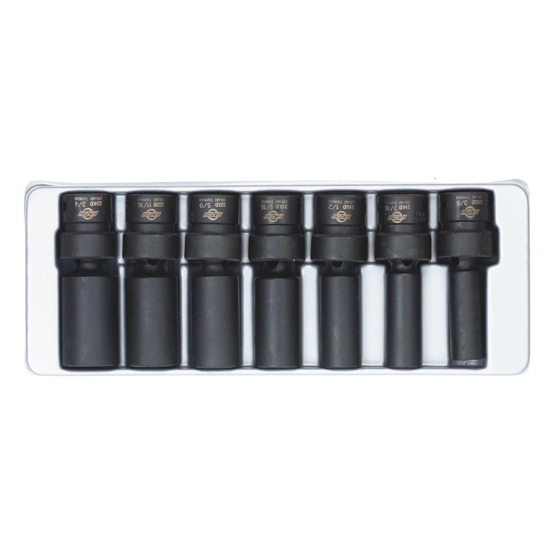 3/8 DR 7 PC DP UNIV IMP SET