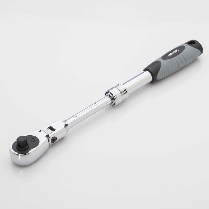 3/8" DR EXTENDABLE/FLEX-HEAD RATCHET EZ-MR38FL