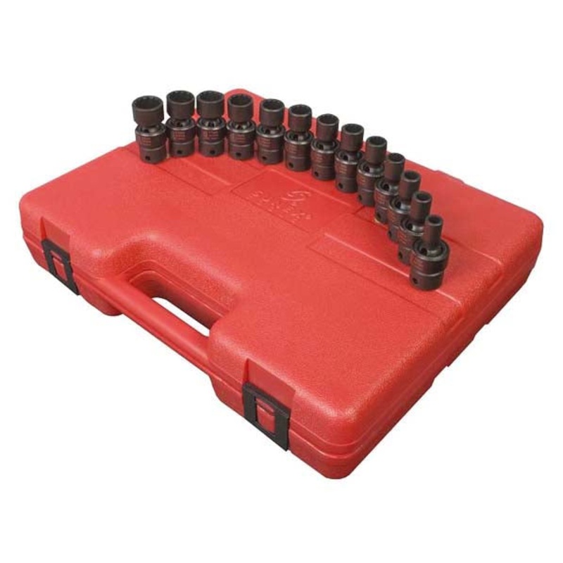 3/8" DR FLEX SOCKET SET - 12 PT METRIC