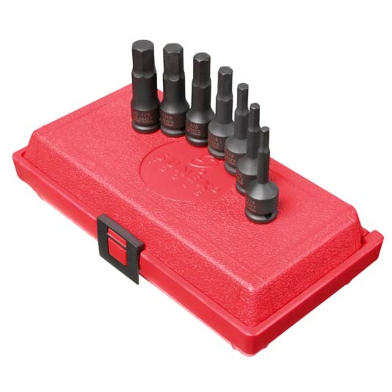 3/8DR SAE 7 PC IMPACT DRIVER SET