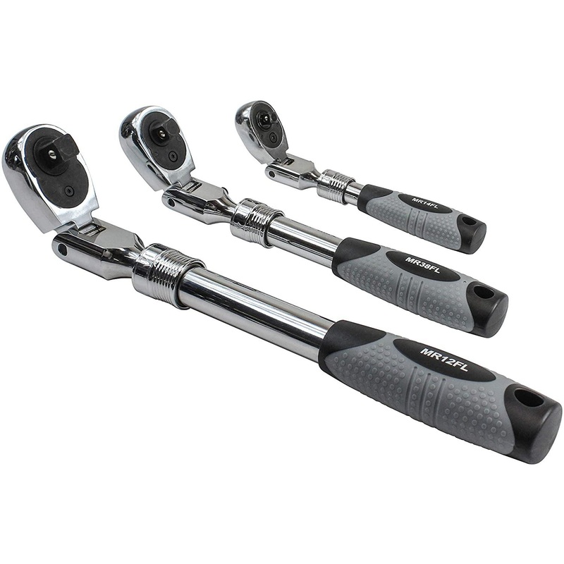 3PC EXTENDABLE/FLEX HEAD RATCHET SET