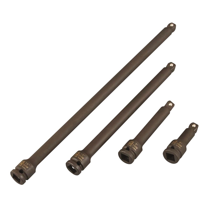 4 PC WOBBLE EXTENSION SET - 3/8" DR