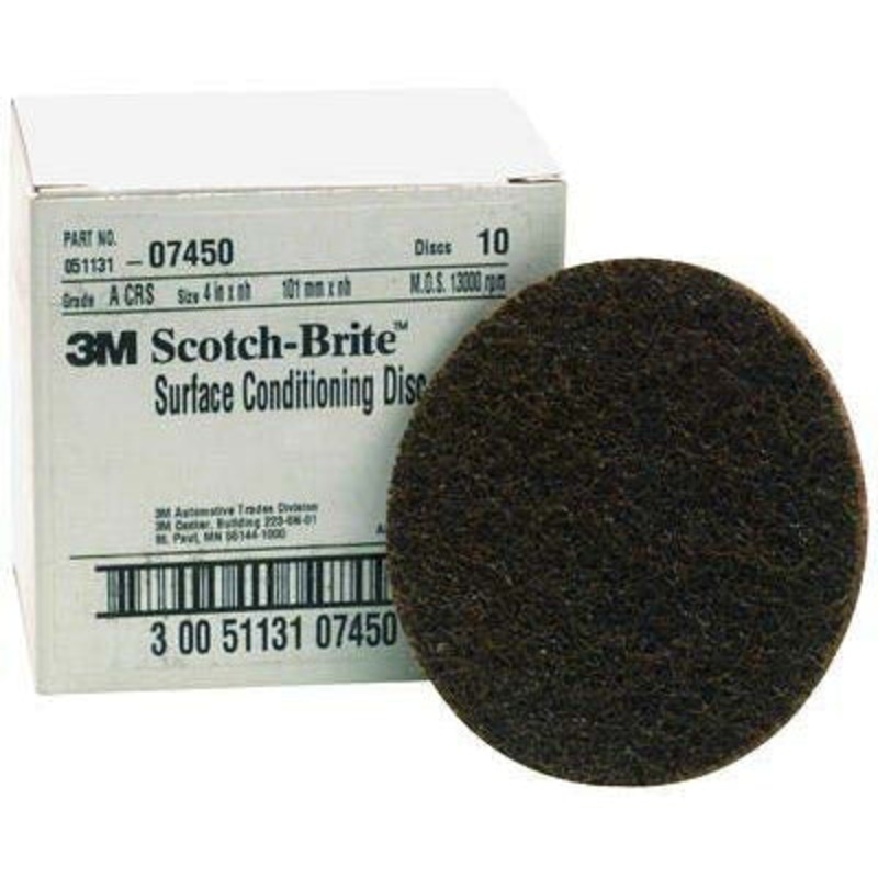 4" COARSE DISC STICK ON 10 PK.