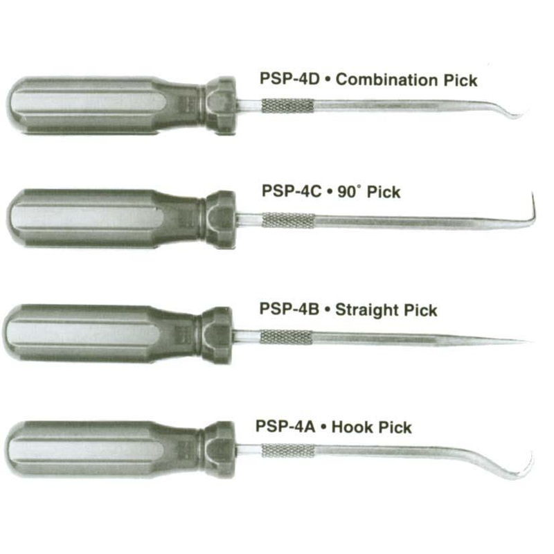 4PC HOOK & PICK SET  W/SD HANDLE