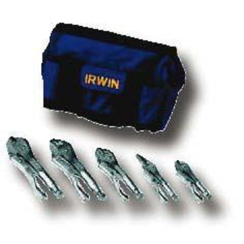 5 PC LOCK PLIER SET W/BAG