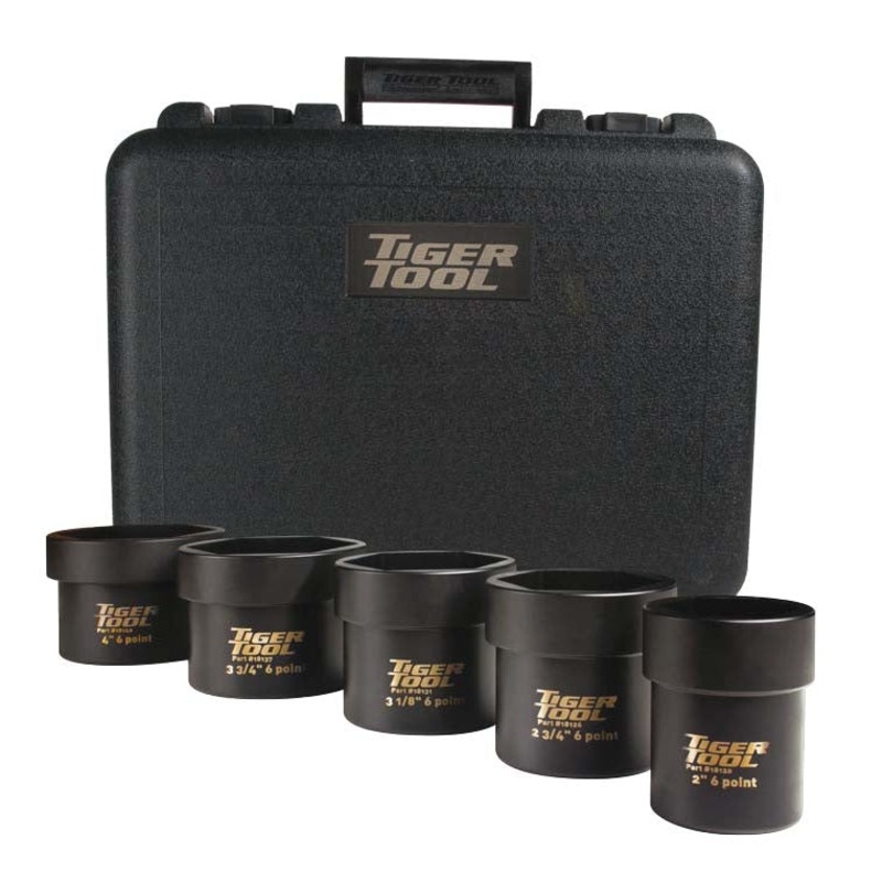 5 PIECE  IMPACT 3/4"  DRIVE AXLE NUT SOCKET SET