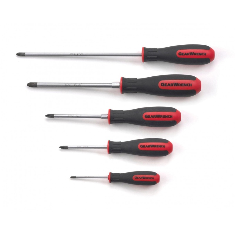5  Piece PHILLIPS SCREWDRIVER SET GW-80052