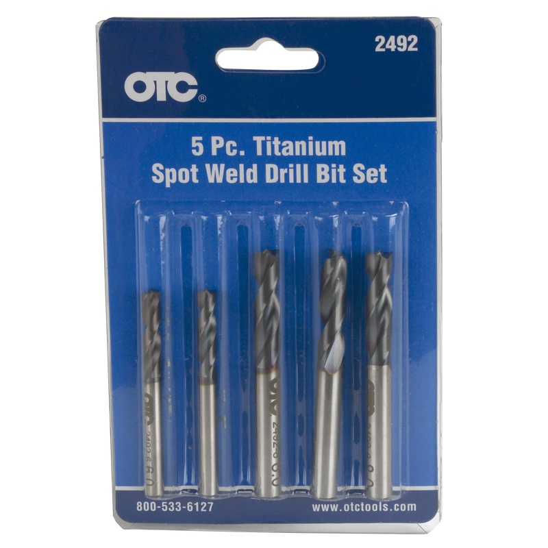 5 Piece TITANIUM SPOT WELD DRILL BIT SET OTC-2492