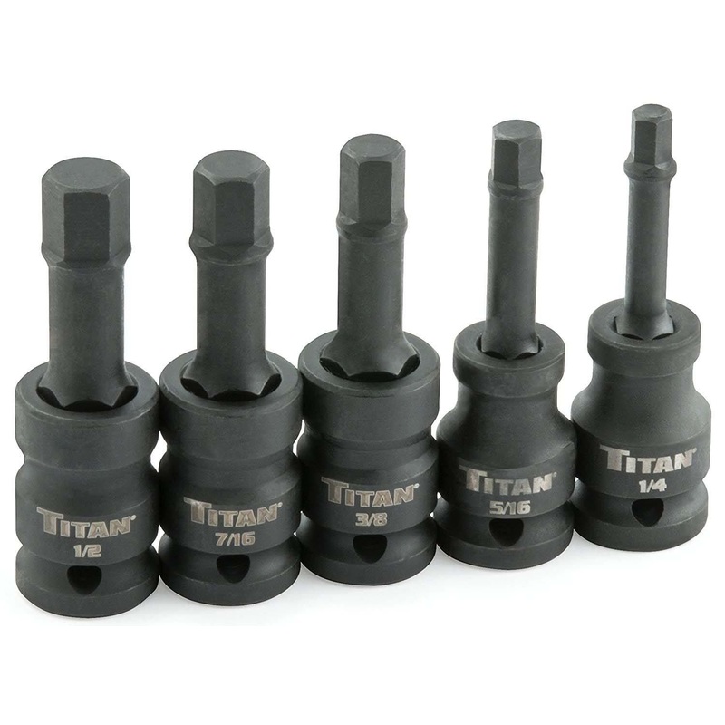 5PC 1/2"DR SAE HEX BIT SET (1/4" - 1/2")