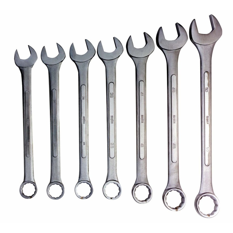 7 Piece JUMBO METRIC COMB. WR. SET SX-9707M