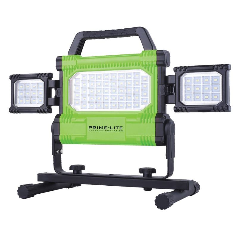 72 SMD Triple Panel Floodlight w/ Base Stand - AC PRI-24-614