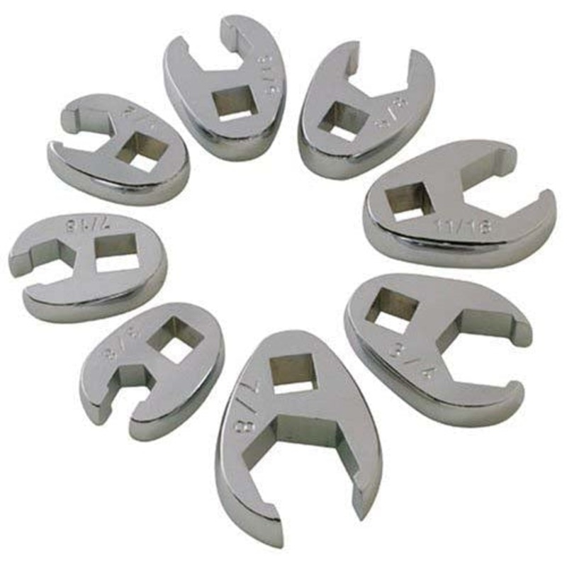8 PIECE SAE FLARE NUT WRENCH SET