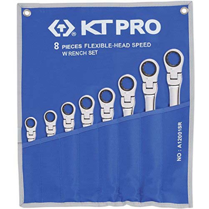 8PC 12PT SAE FLX HEAD SPEED WR SET