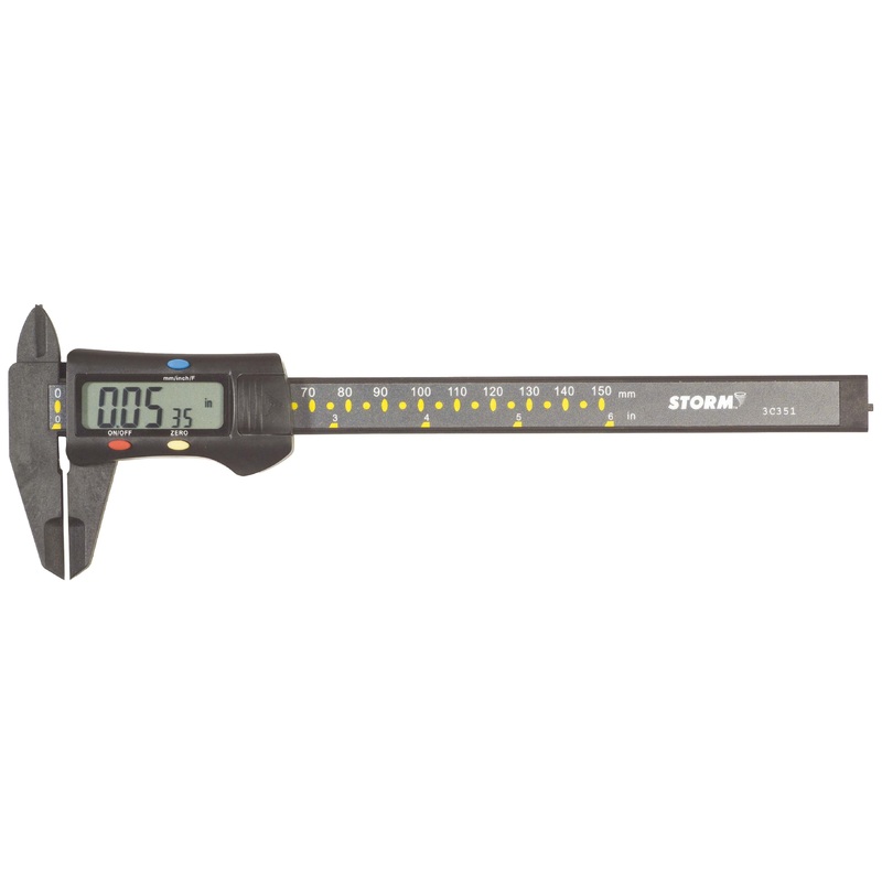 CARBON FIB DIGI CALIPER GUAGE 0-6"