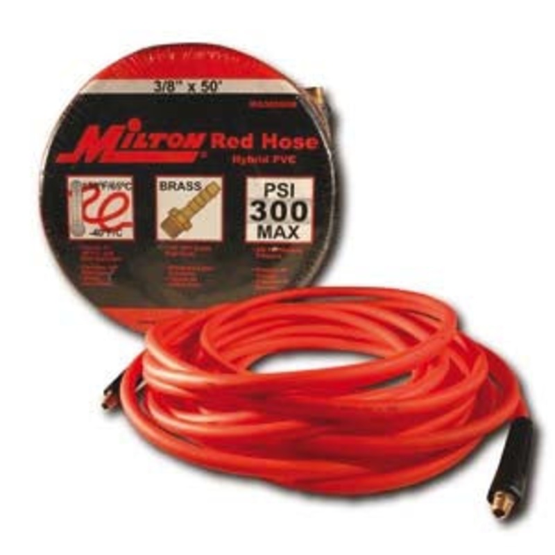 HYBRID PVC HOSE 3/8" X 50FT - 1/4" ENDS