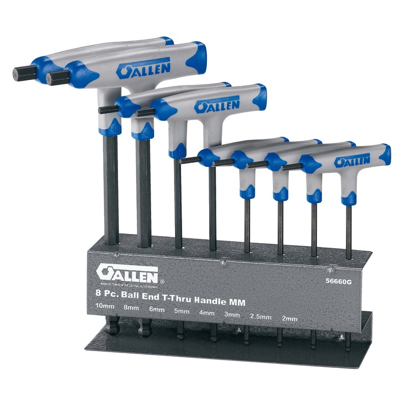 8 PIECE BALL POINT T THRU HANDLE METRIC
