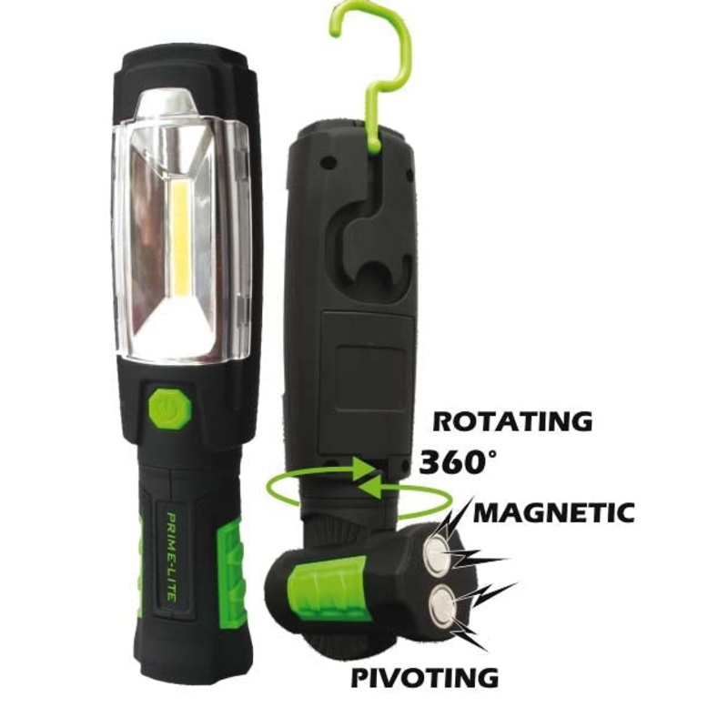 COB Pivoting/Rotating Worklight - 3 x AA